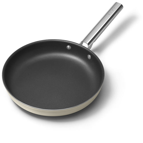 Sartén Antiadherente Smeg, Estilo años 50, Crema, CKFF2801CRM