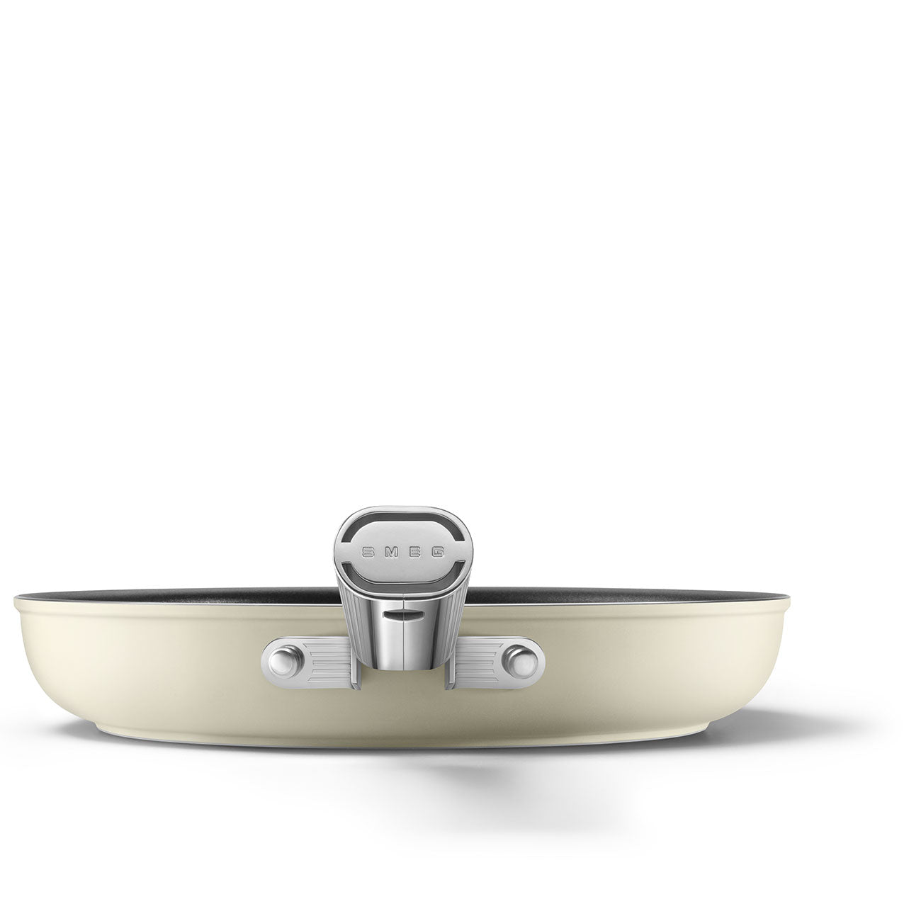 Sartén Antiadherente Smeg, Estilo años 50, Crema, CKFF2801CRM