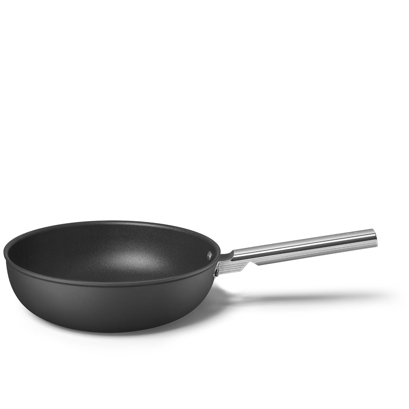 Wok Antiadherente Smeg, Estilo años 50, Negro, CKFW3001BLM