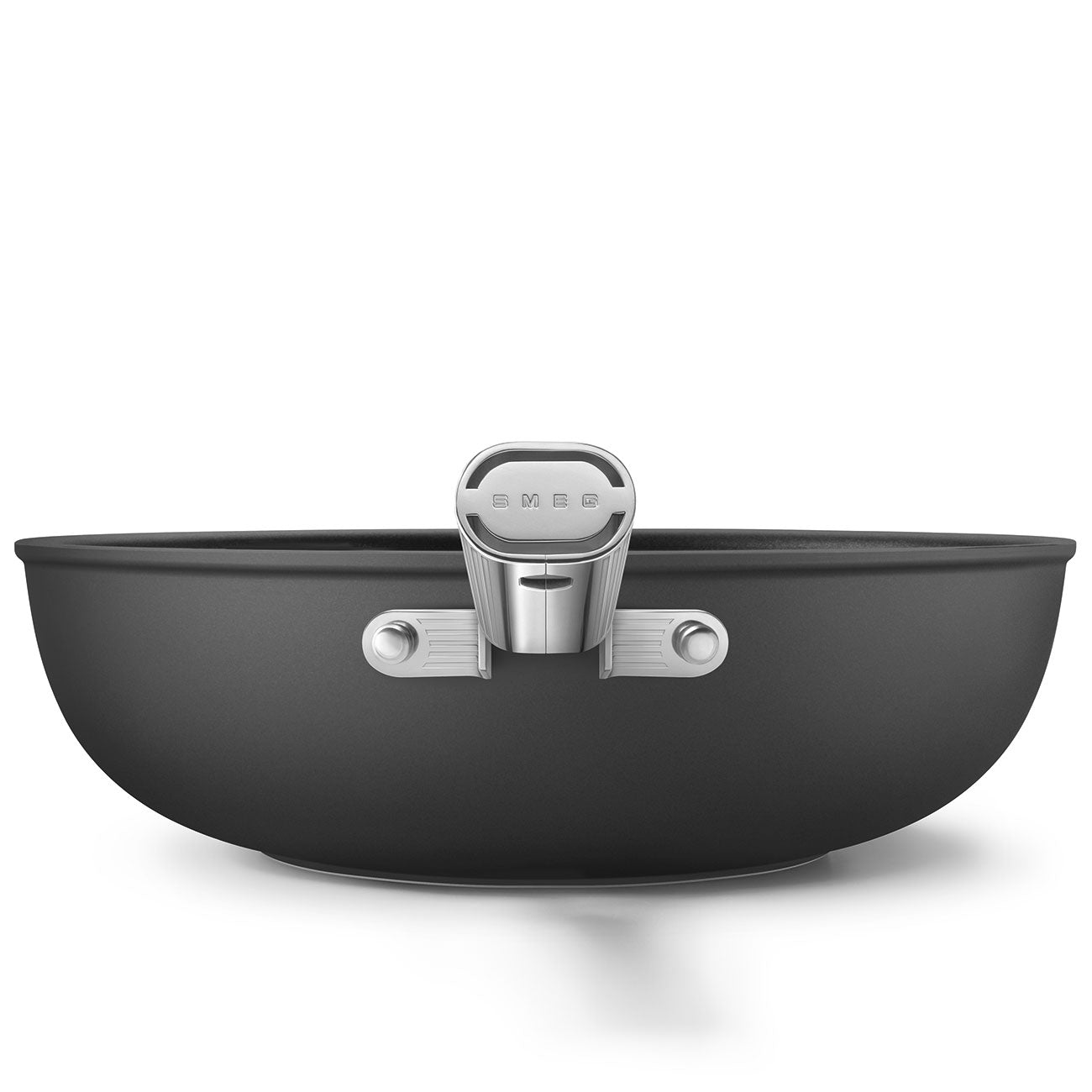 Wok Antiadherente Smeg, Estilo años 50, Negro, CKFW3001BLM