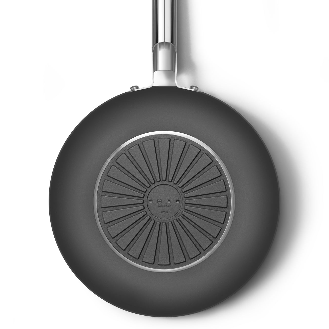 Wok Antiadherente Smeg, Estilo años 50, Negro, CKFW3001BLM