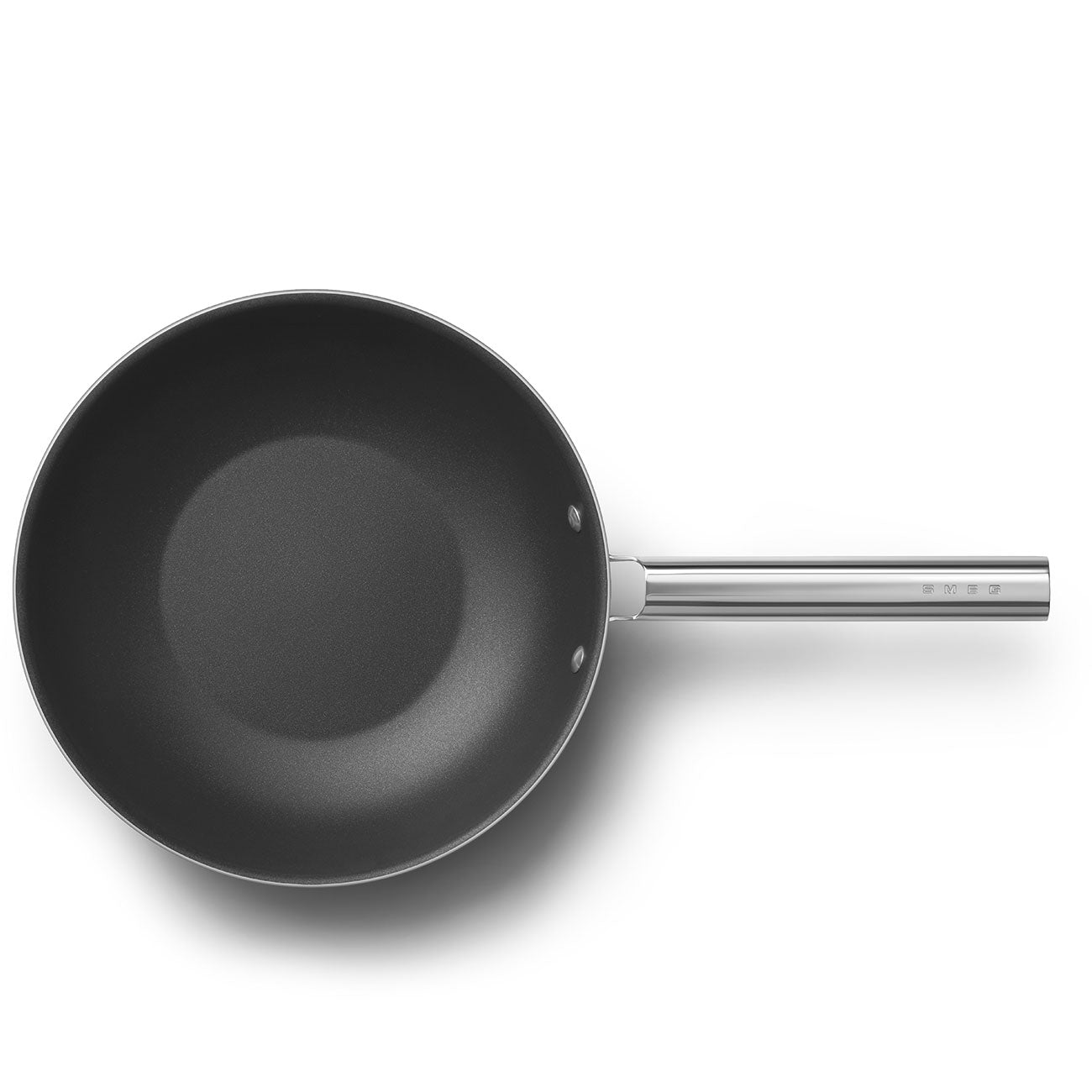 Wok Antiadherente Smeg, Estilo años 50, Crema, CKFW3001CRM