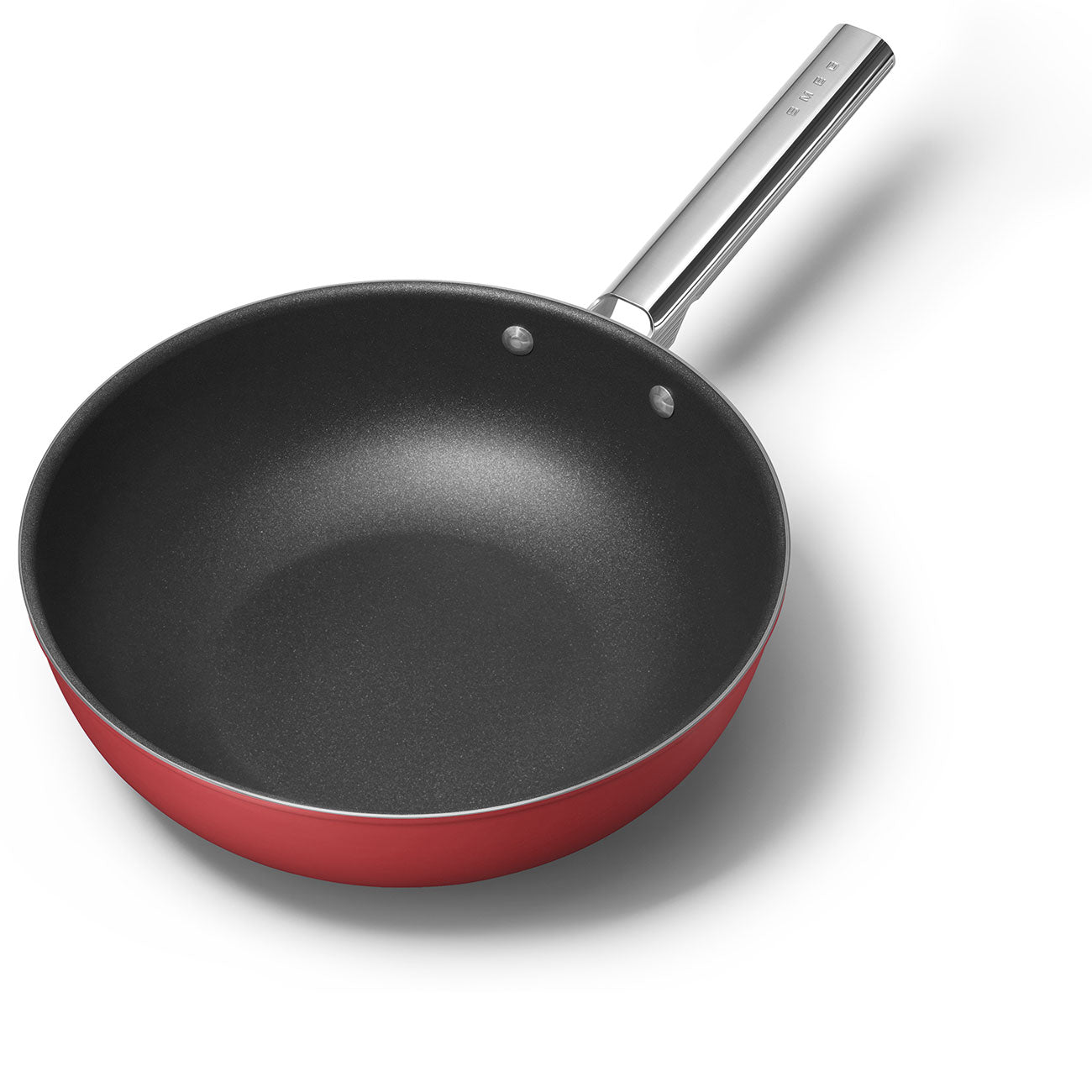 Wok Antiadherente Smeg, Estilo años 50, Rojo, CKFW3001RDM