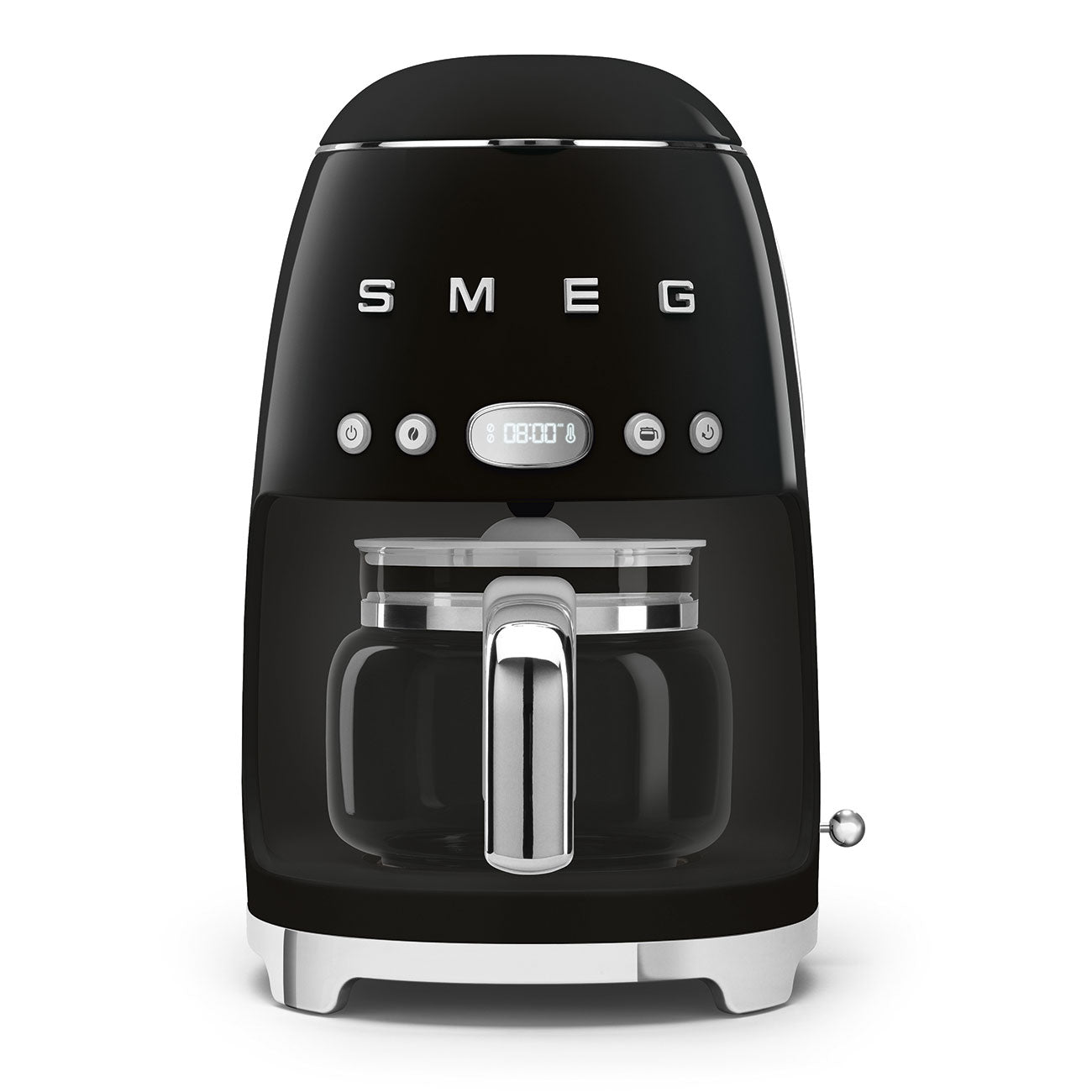 Cafetera de Goteo Smeg, Estilo años 50,1050W,  Negro, DCF02BLEU