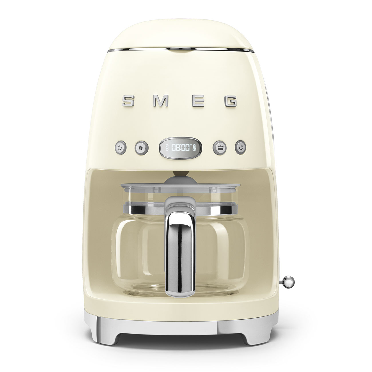 Cafetera de Goteo Smeg,  Estilo años 50, 1050W, Crema, DCF02CREU