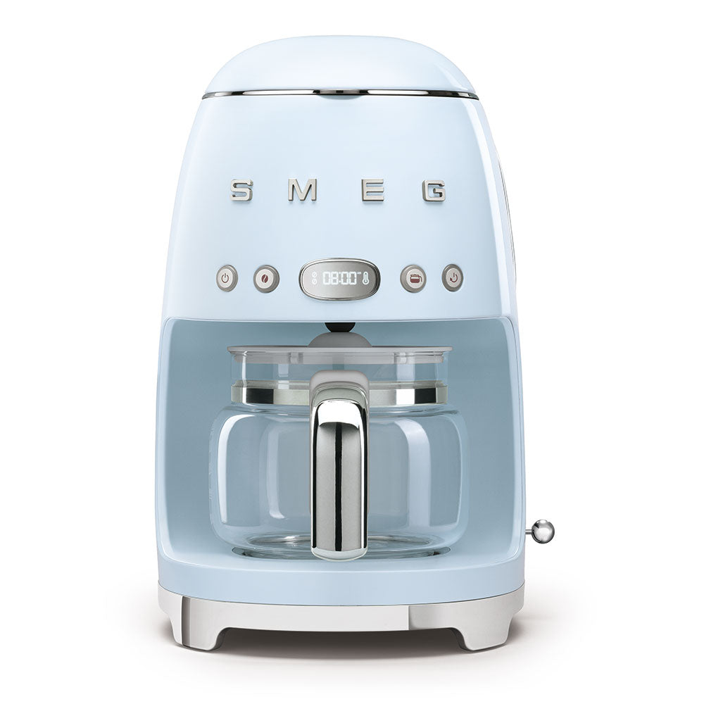 Cafetera de Goteo Smeg,  Estilo años 50, 1050W, Azul, DCF02PBEU