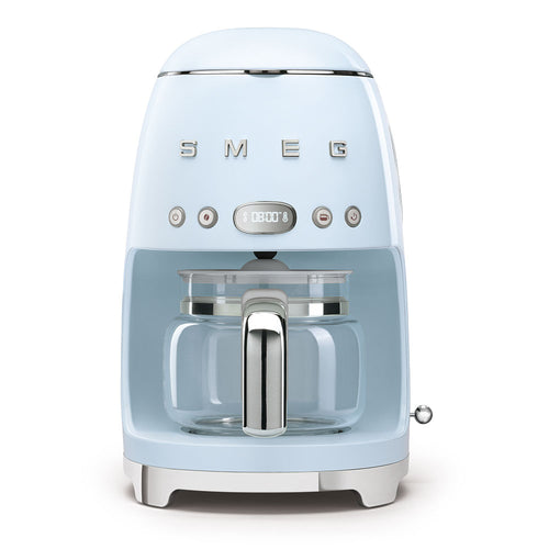 Cafetera de Goteo Smeg,  Estilo años 50, 1050W, Azul, DCF02PBEU