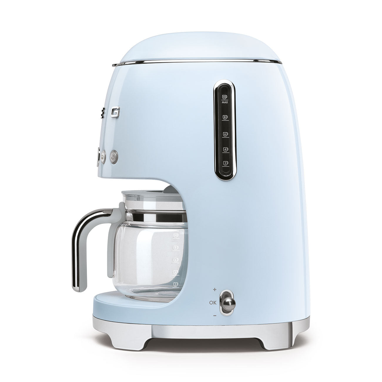 Cafetera de Goteo Smeg,  Estilo años 50, 1050W, Azul, DCF02PBEU
