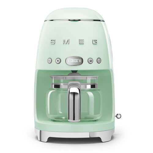 Cafetera de Goteo Smeg, Estilo años 50, 1050W, Verde agua, DCF02PGEU