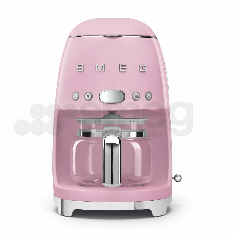Cafetera de Goteo Smeg, Estilo años 50, 1050W, Rosa, DCF02PKEU
