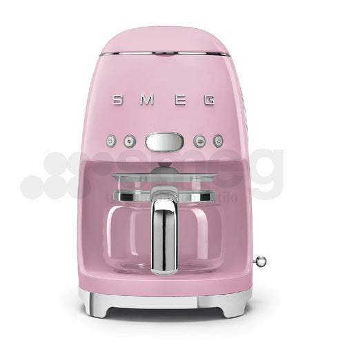 Cafetera de Goteo Smeg, Estilo años 50, 1050W, Rosa, DCF02PKEU