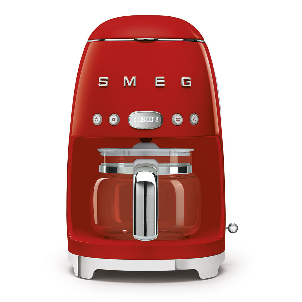 Cafetera de Goteo Smeg, Estilo años 50, 1050W, Roja, DCF02RDEU