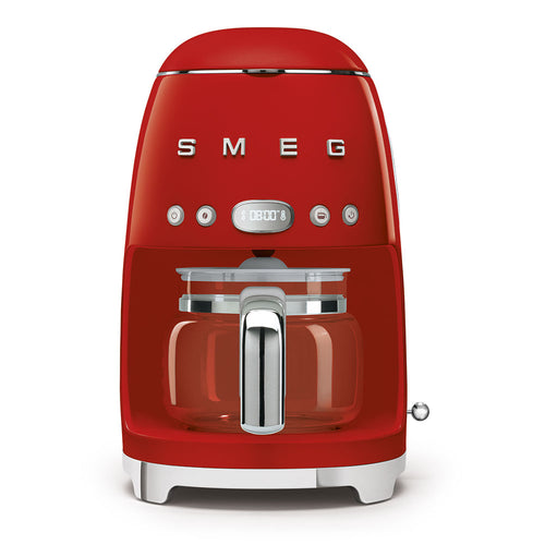 Cafetera de Goteo Smeg, Estilo años 50, 1050W, Roja, DCF02RDEU