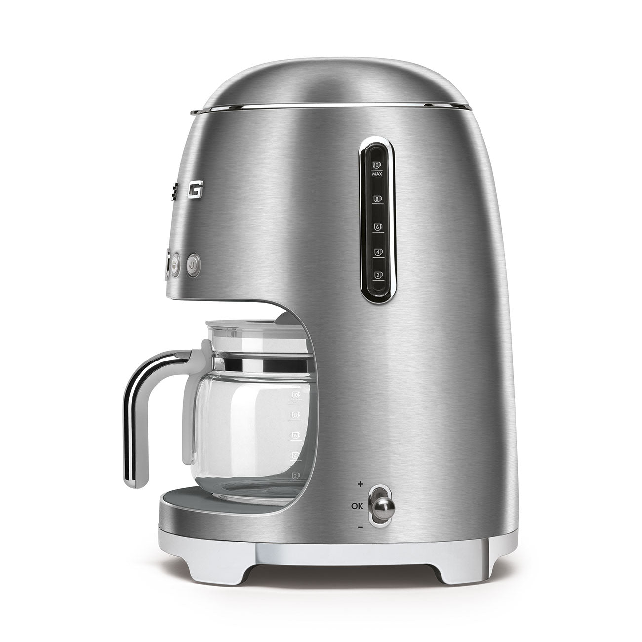 Cafetera de Goteo Smeg, Estilo años 50, 1050W, Acero, DCF02SSEU