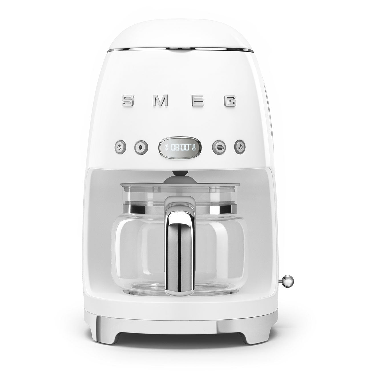 Cafetera de Goteo Smeg, Estilo años 50,1050W, Blanca, DCF02WHEU