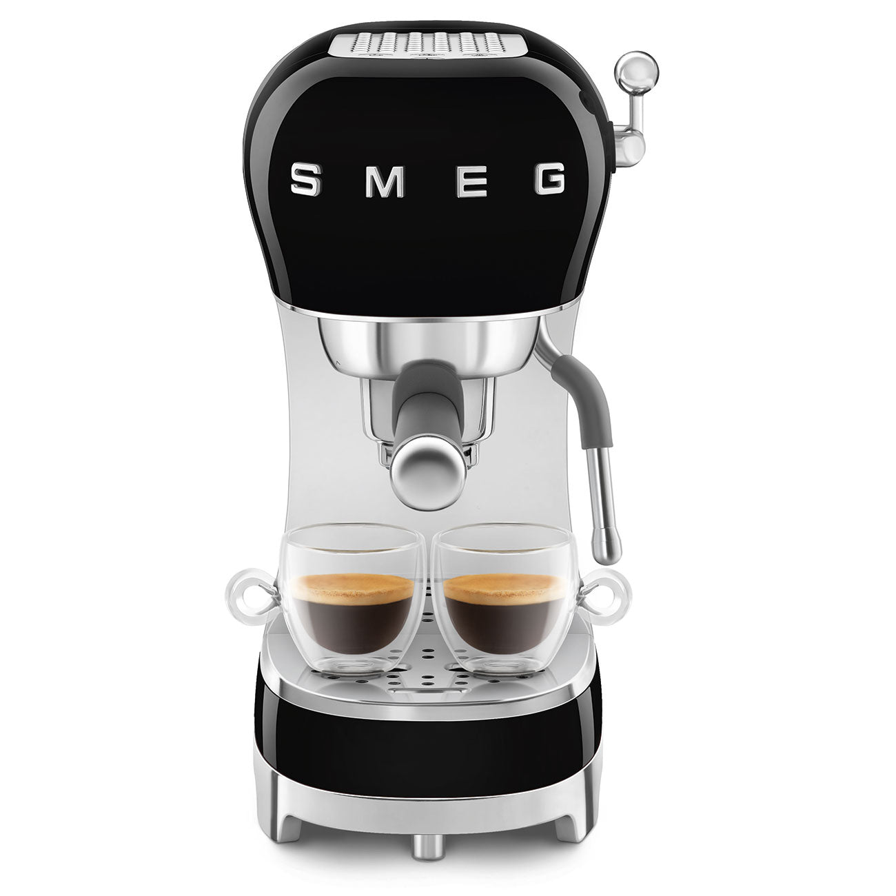 Cafetera Espresso Manual Smeg, Estilo años 50, 1350w, Negro, ECF02BLEU