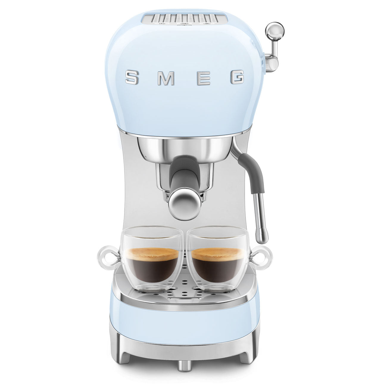 Cafetera Espresso Manual Smeg, Estilo años 50, 1350w, Azul, ECF02PBEU