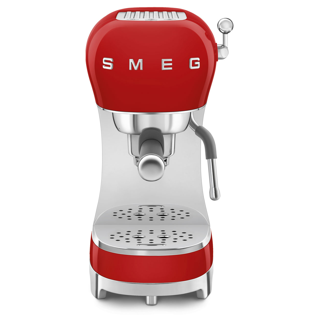 Cafetera Espresso Manual Smeg, Estilo años 50, 1350w, Rojo, ECF02RDEU