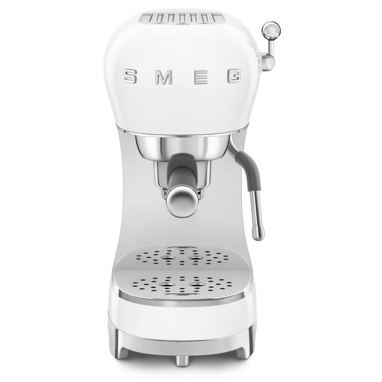 Cafetera Espresso Manual Smeg, Estilo años 50, 1350w, Blanco, ECF02WHEU