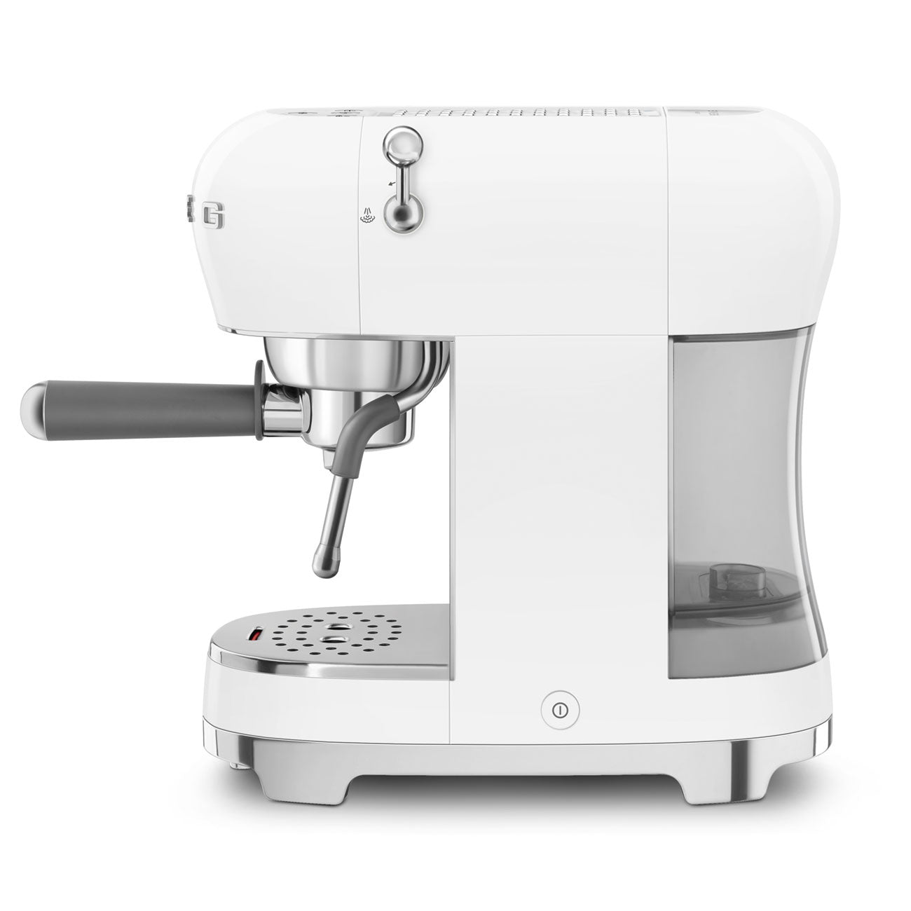 Cafetera Espresso Manual Smeg, Estilo años 50, 1350w, Blanco, ECF02WHEU