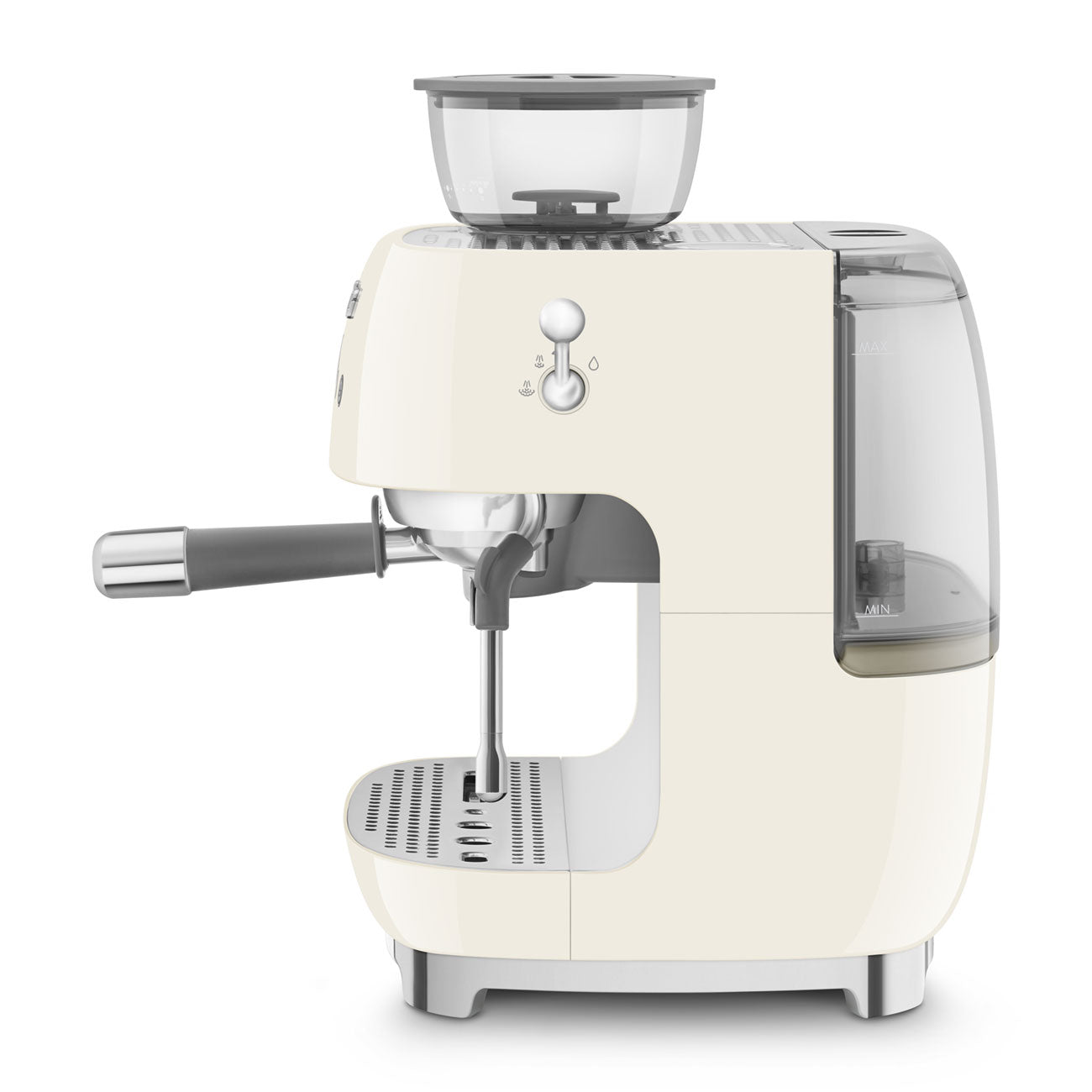 Cafetera Espresso Manual con Molinillo Smeg, Estilo años 50, 1650w, Crema, EGF03CREU