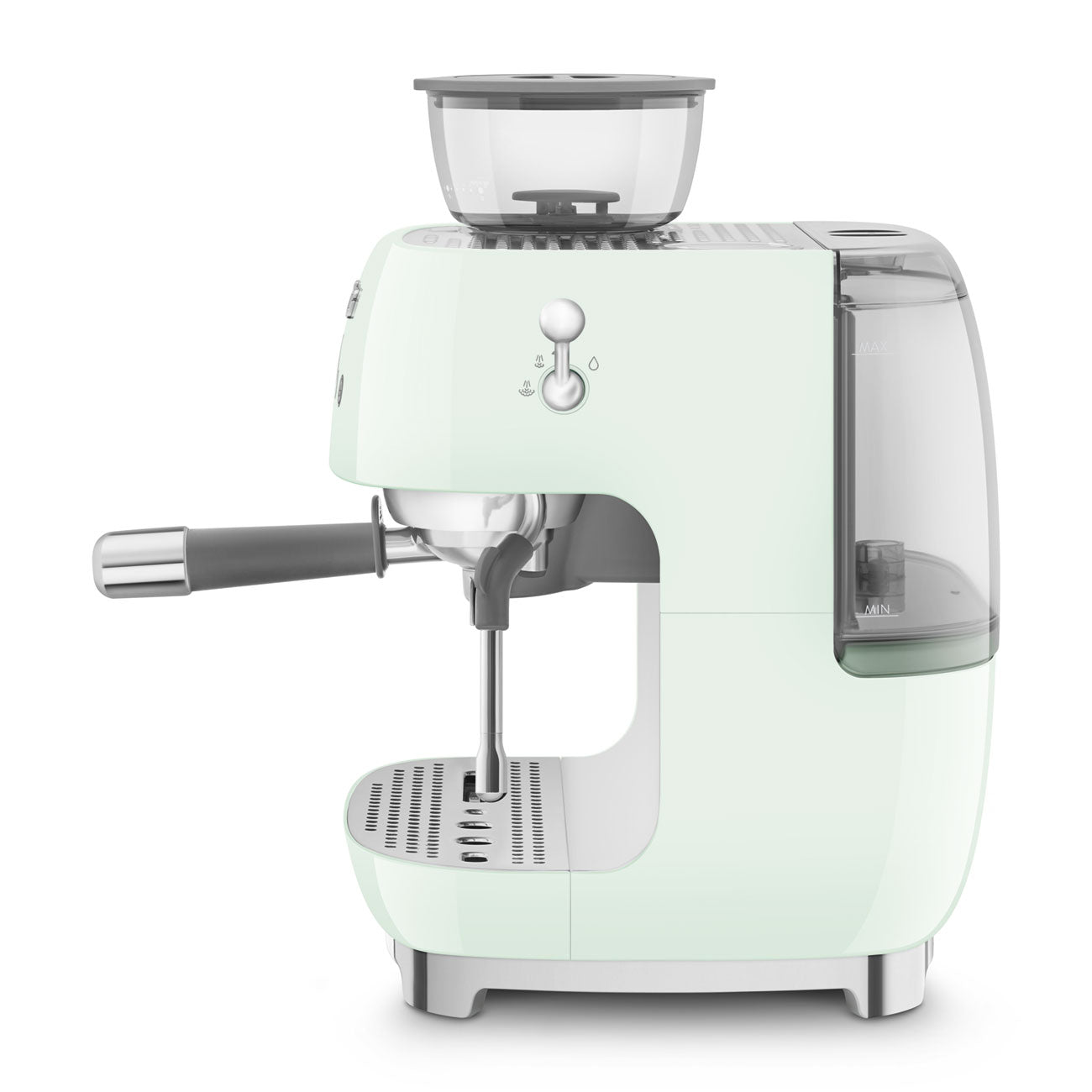 Cafetera Espresso Manual con Molinillo Smeg, Estilo años 50, 1650w, Verde Pastel, EGF03PGEU