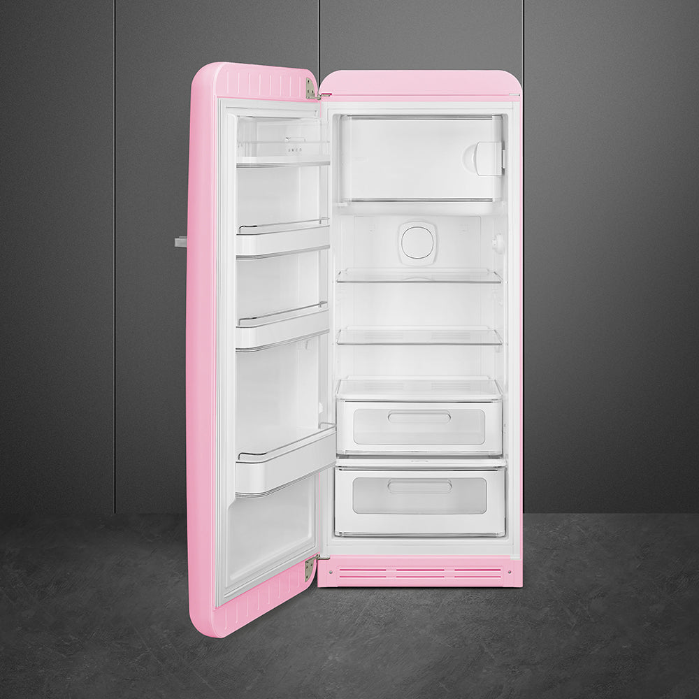 Refrigerador Smeg 1 Puerta, Estilo anõs 50, Bisagra a la izquierda, 220v, Rosa, FAB28LPK5