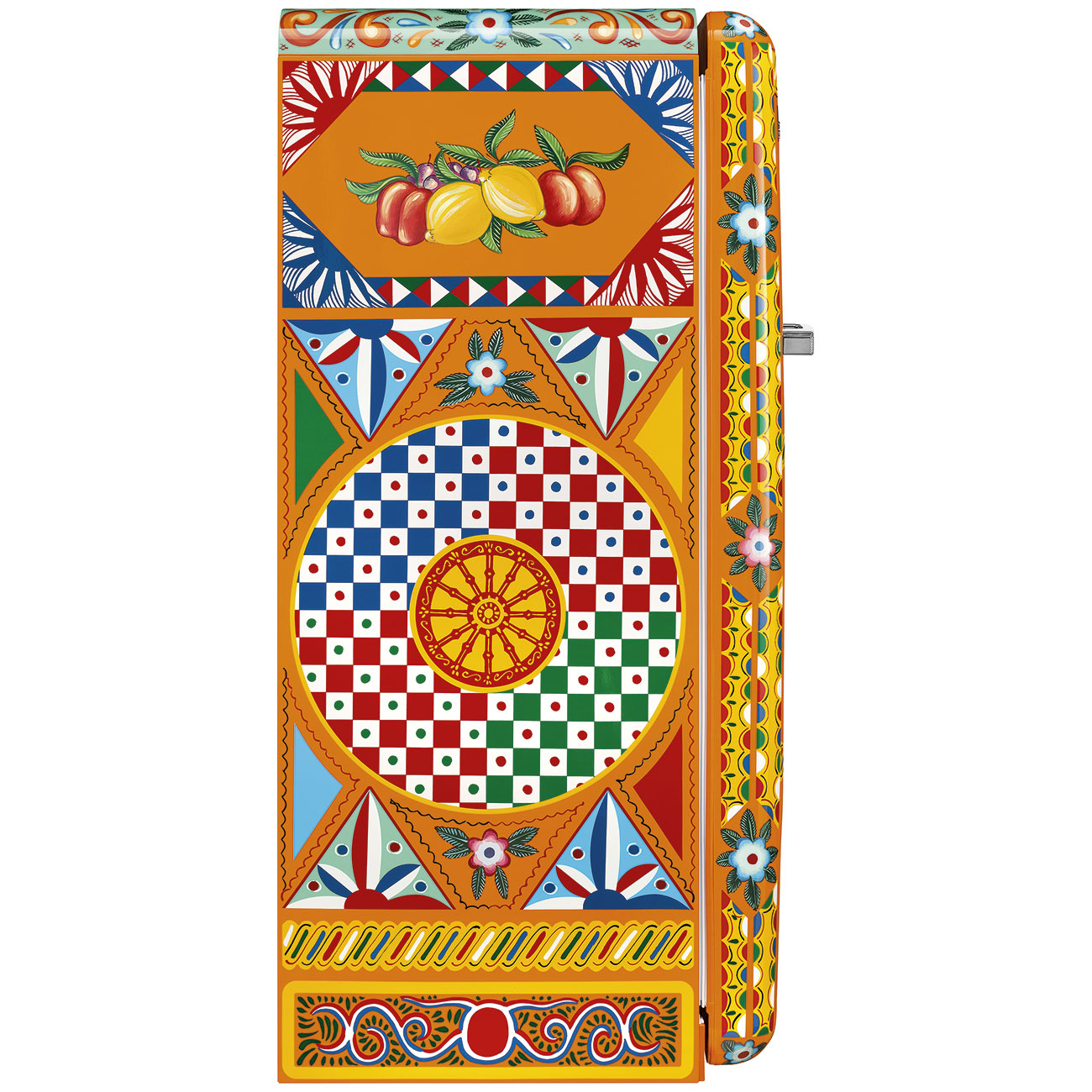 Refrigerador Smeg 1 Puerta, Estilo años 50, Bisagra a la derecha, 220v, Dolce & Gabbana, FAB28RDGC6