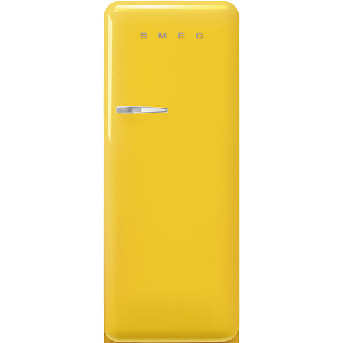 Refrigerador Smeg 1 Puerta, Estilo anõs 50, Bisagra a la derecha, 220v, Amarillo, FAB28RYW5