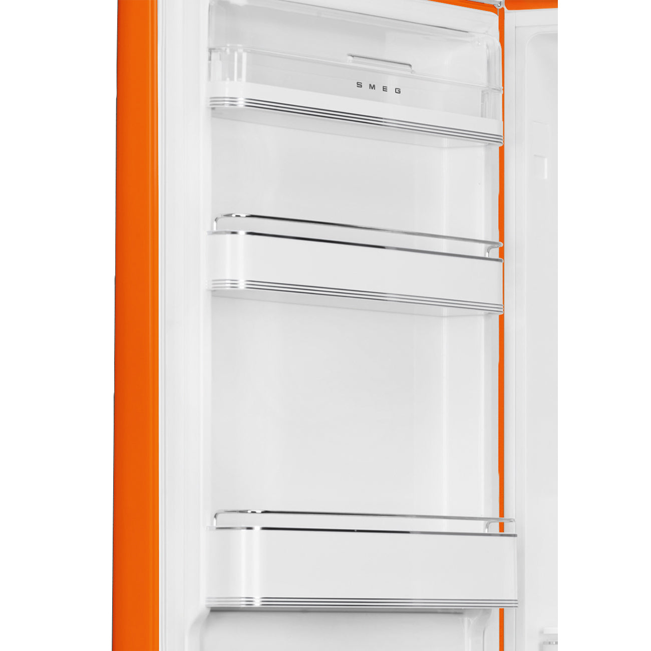 Refrigerador Smeg 2 Puertas, Estilo anõs 50, Bisagra a la izquierda, 220v, Naranja, FAB32LOR5