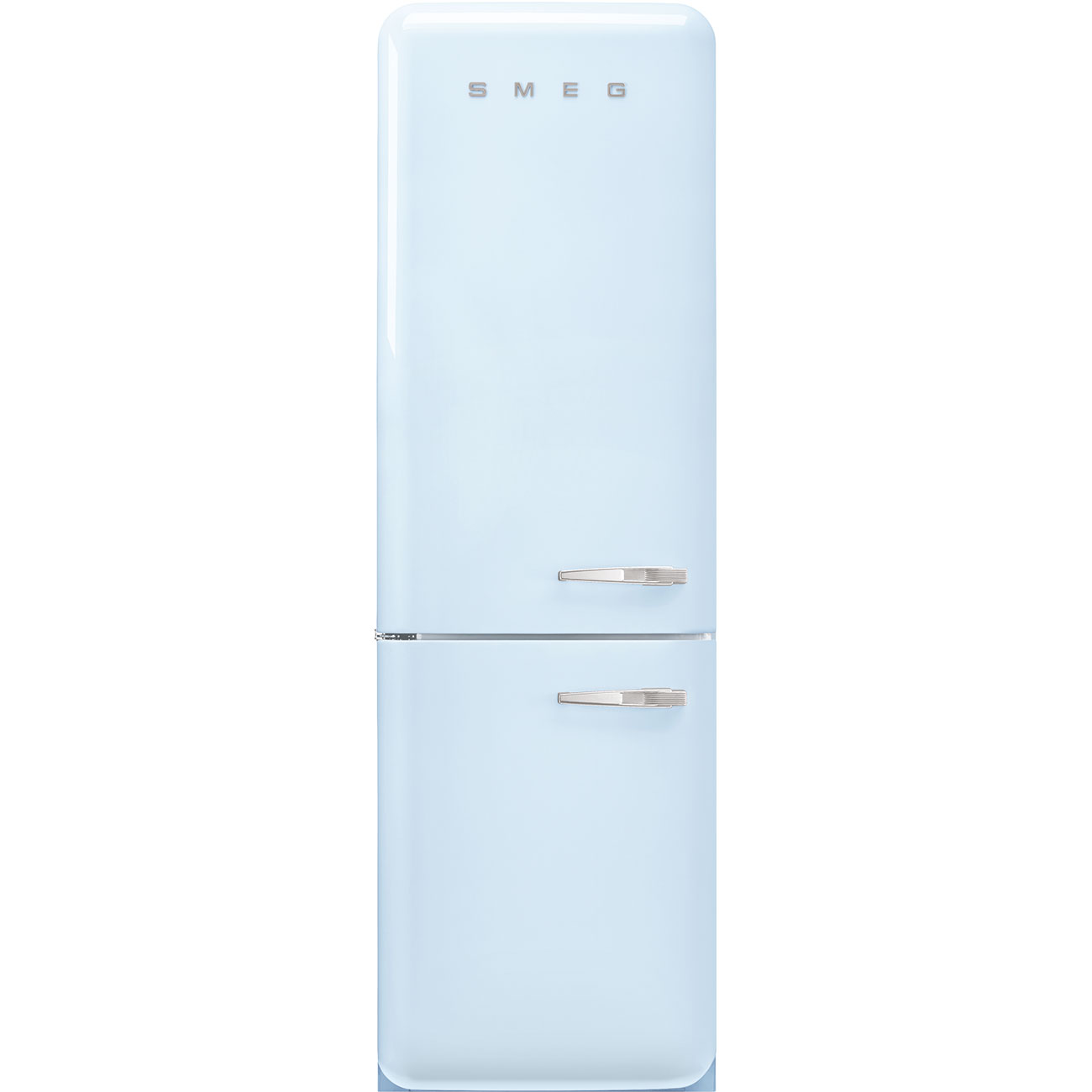Refrigerador Smeg 2 Puertas, Estilo anõs 50, Bisagra a la izquierda, 220v, Azul, FAB32LPB5