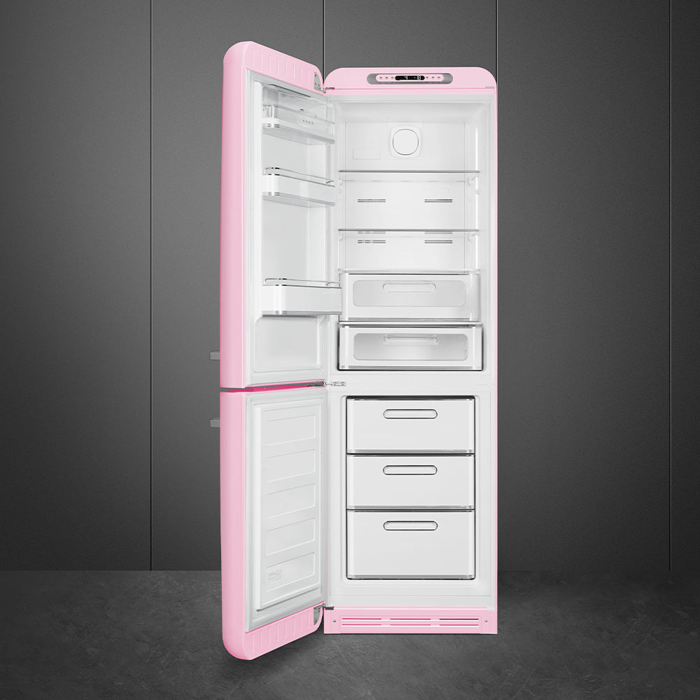 Refrigerador Smeg 2 Puertas, Estilo anõs 50, Bisagra a la izquierda, 220v, Rosa, FAB32LPK5