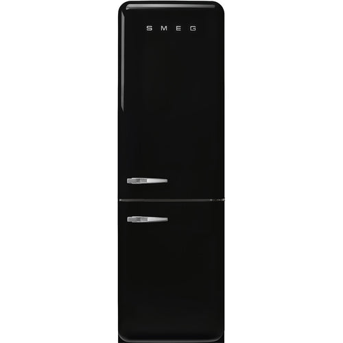 Refrigerador Smeg 2 Puertas, Estilo anõs 50, Bisagra a la derecha, 220v, Negro, FAB32RBL5