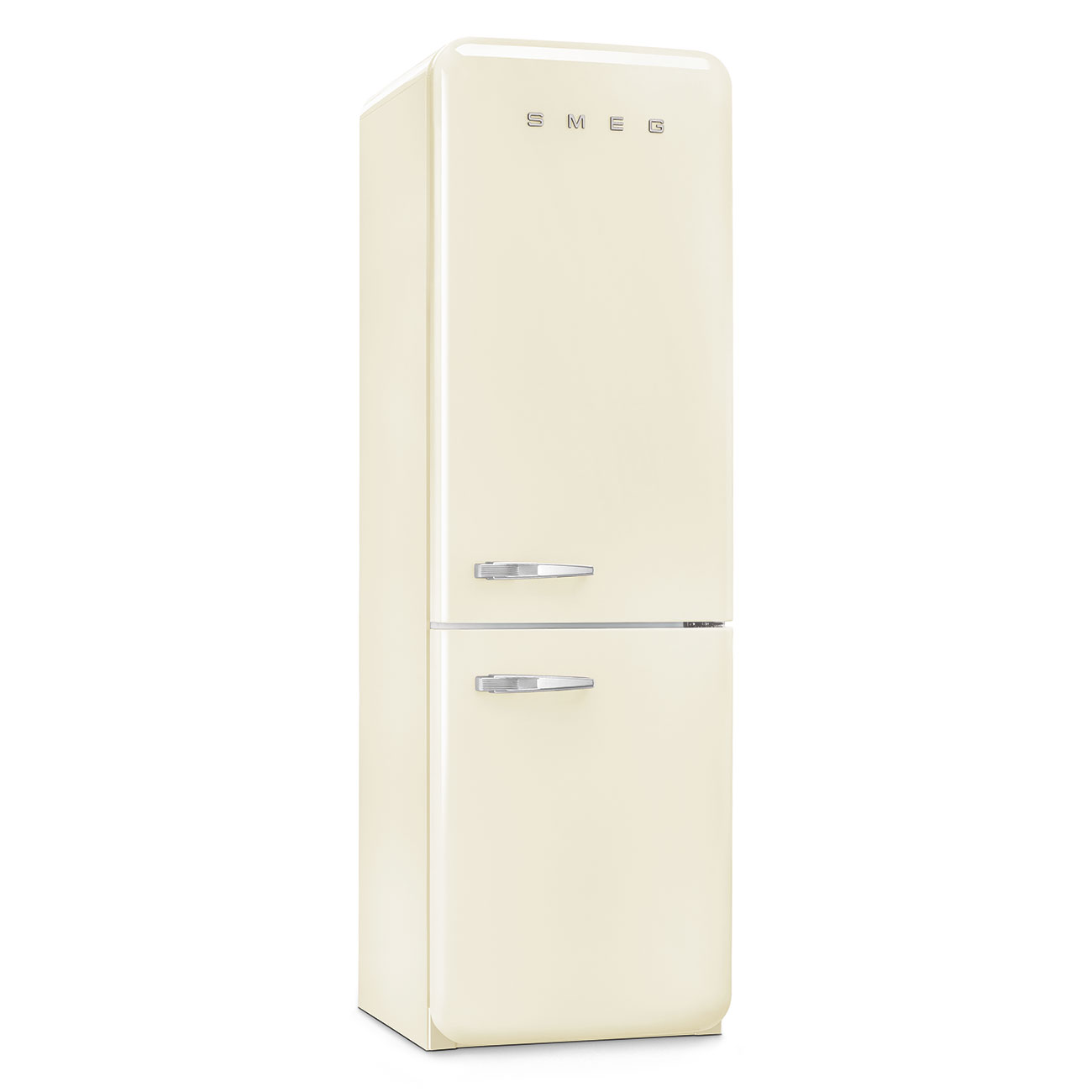 Refrigerador Smeg 2 Puertas, Estilo anõs 50, Bisagra a la derecha, 220v, Crema, FAB32RCR5