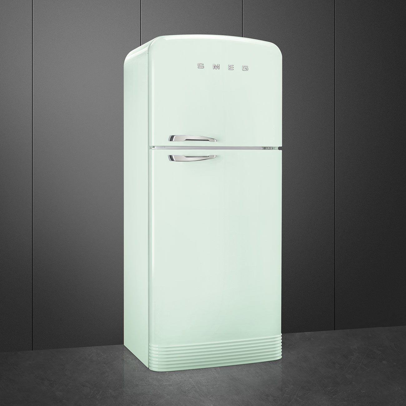 Refrigerador Smeg 2 Puertas, Estilo anõs 50, 524L, Bisagra a la derecha, 220v, Verde Pastel, FAB50RPG5