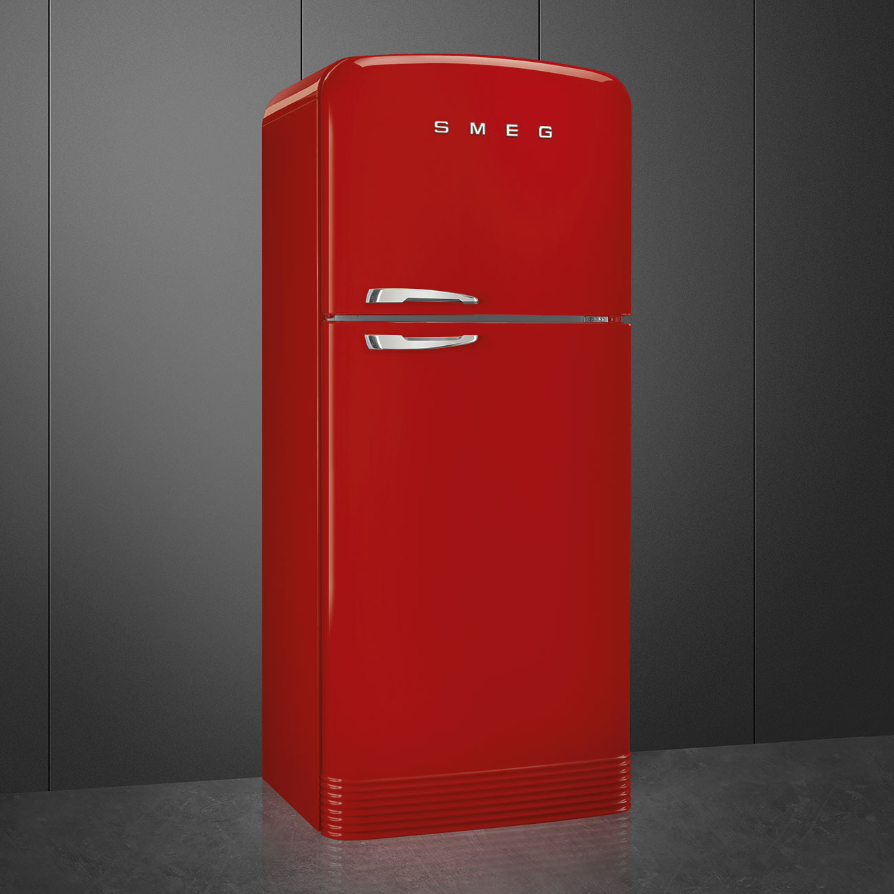 Refrigerador Smeg 2 Puertas, Estilo anõs 50, 524L, Bisagra a la derecha, 220v, Rojo, FAB50RRD5