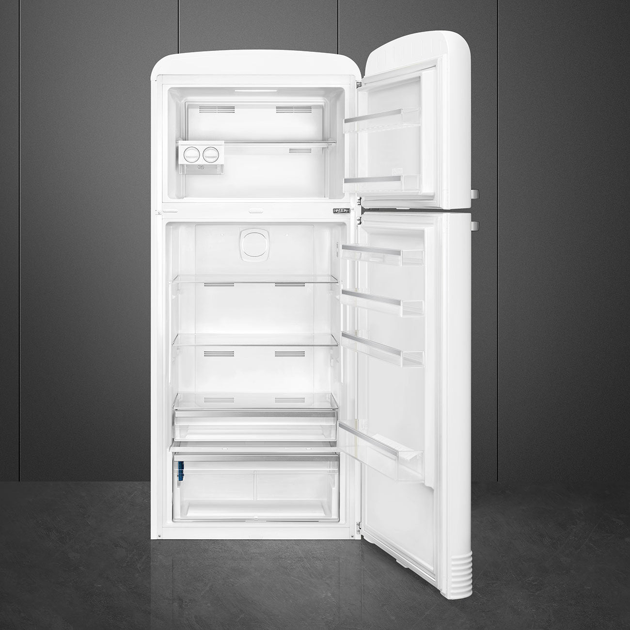 Refrigerador Smeg 2 Puertas, Estilo anõs 50, 524L, Bisagra a la derecha, 220v, Blanco, FAB50RWH5