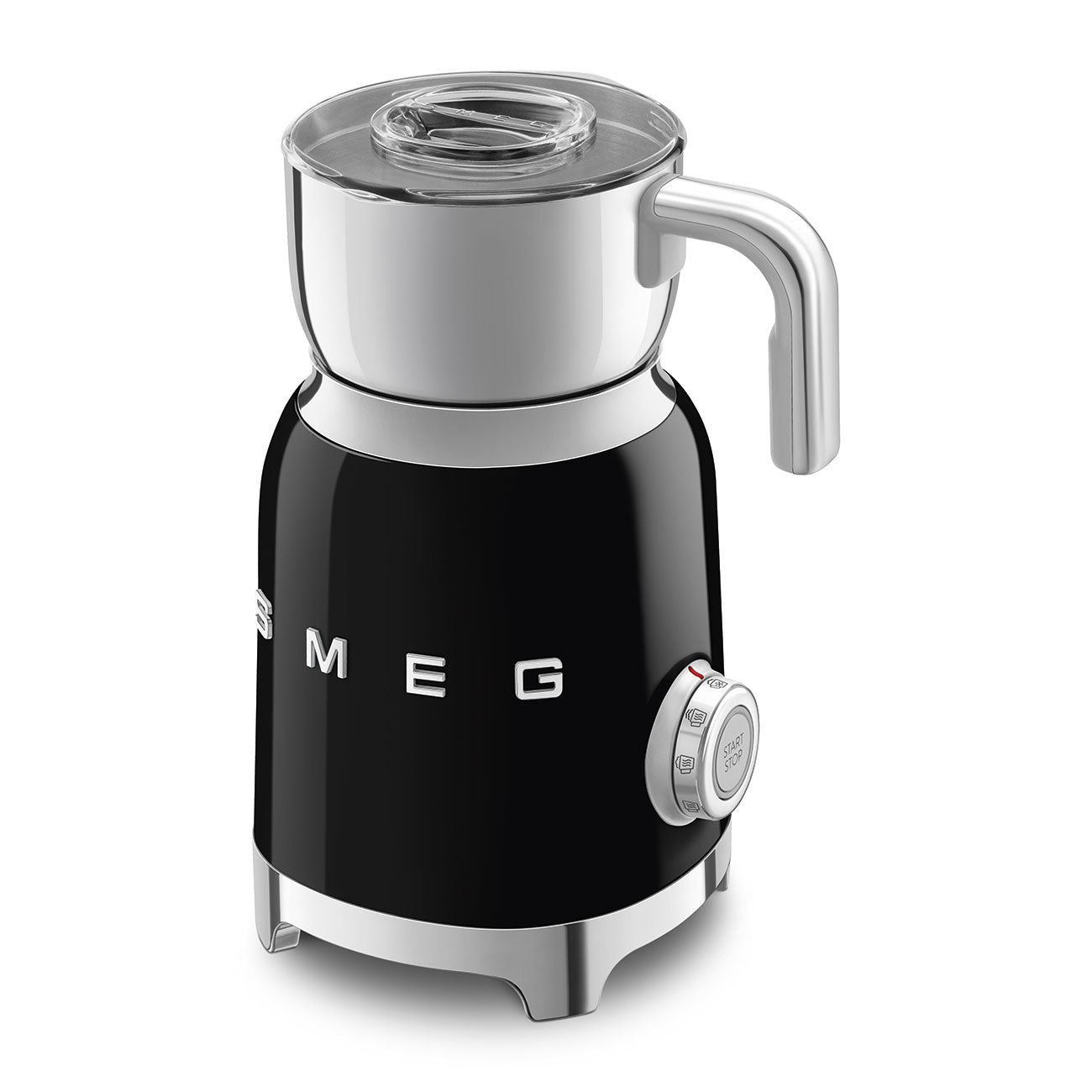 Espumador de Leche por Induccíon Smeg, Estilo años 50, 500w, Negro, MFF11BLEU