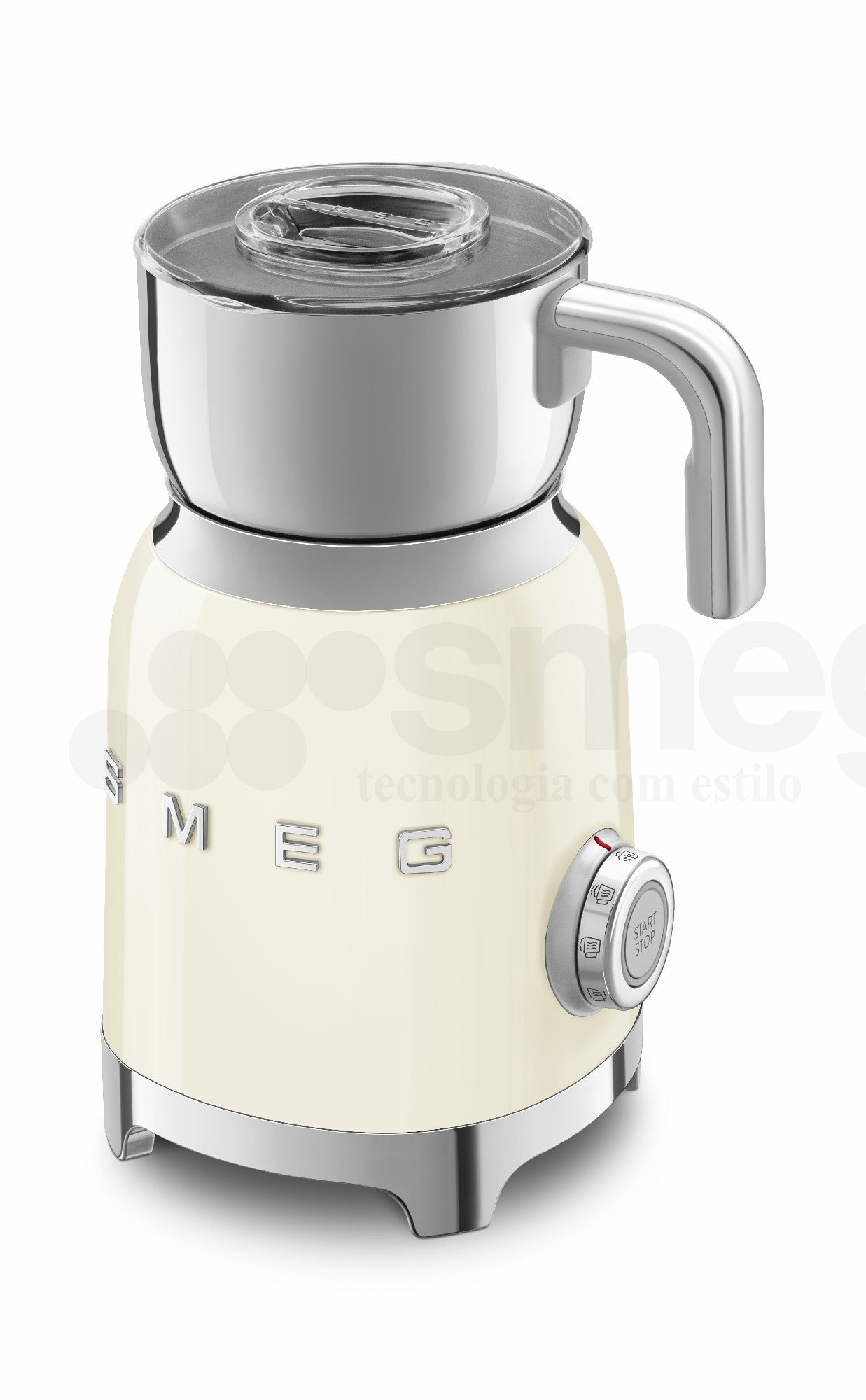 Espumador de Leche por Induccíon Smeg, Estilo años 50, 500w, Crema, MFF11CREU
