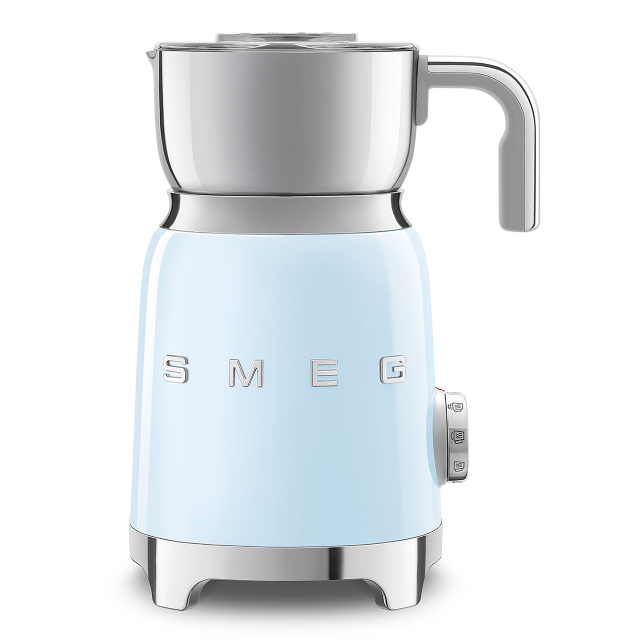 Espumador de Leche por Induccíon Smeg, Estilo años 50, Azul Pastel, 500w, MFF11PBEU