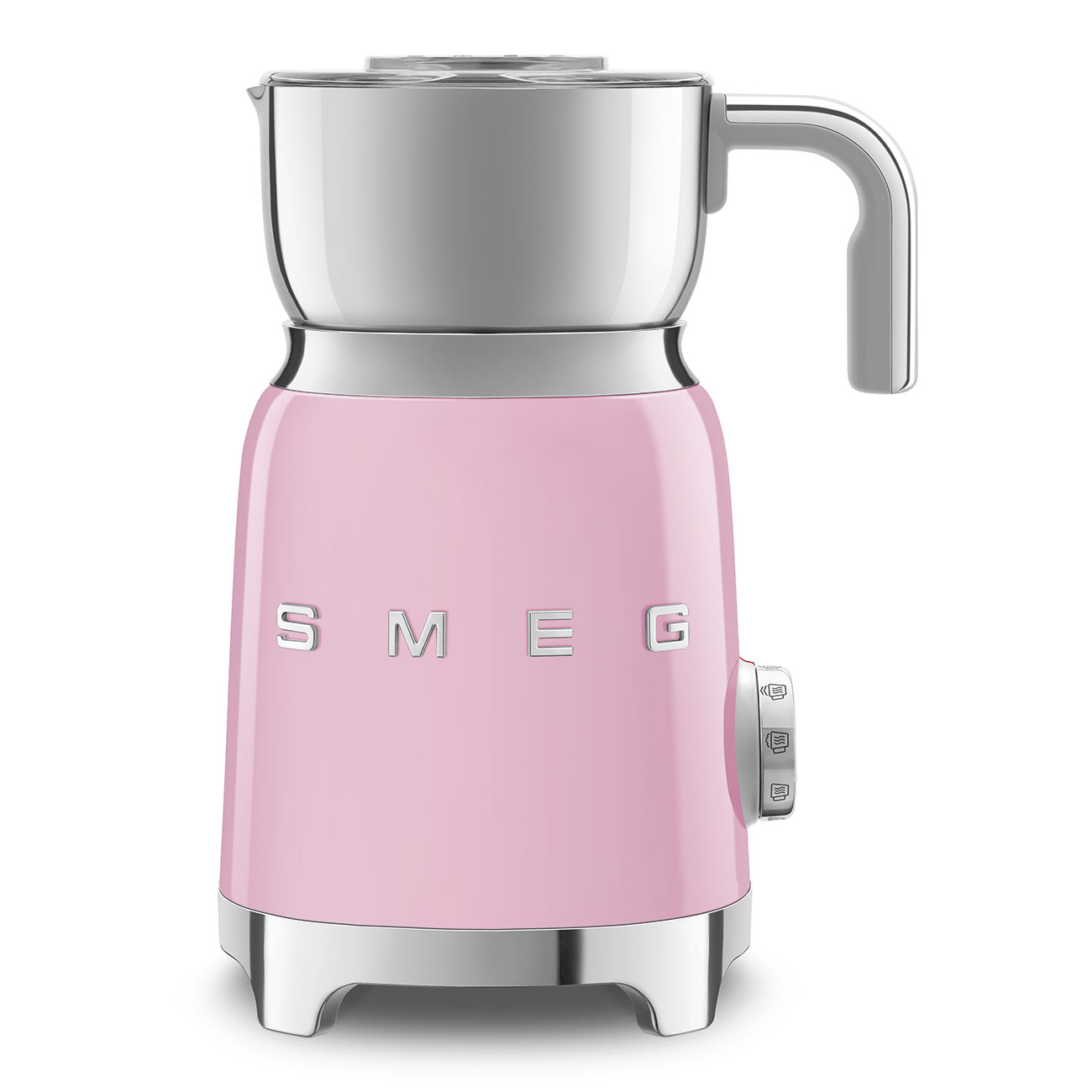 Espumador de Leche por Induccíon Smeg, Estilo años 50, 500w, Rosa, MFF11PKEU
