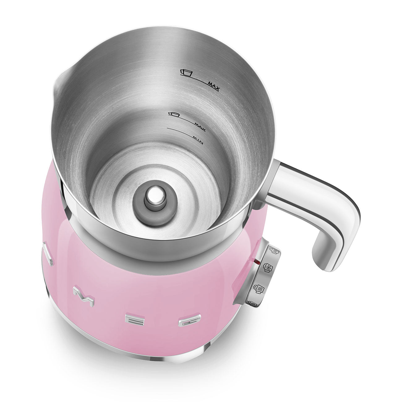 Espumador de Leche por Induccíon Smeg, Estilo años 50, 500w, Rosa, MFF11PKEU