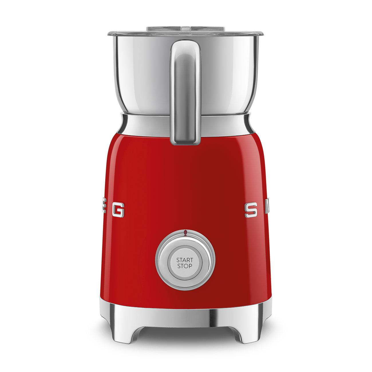 Espumador de Leche por Induccíon Smeg, Estilo años 50, 500w, Rojo, MFF11RDEU