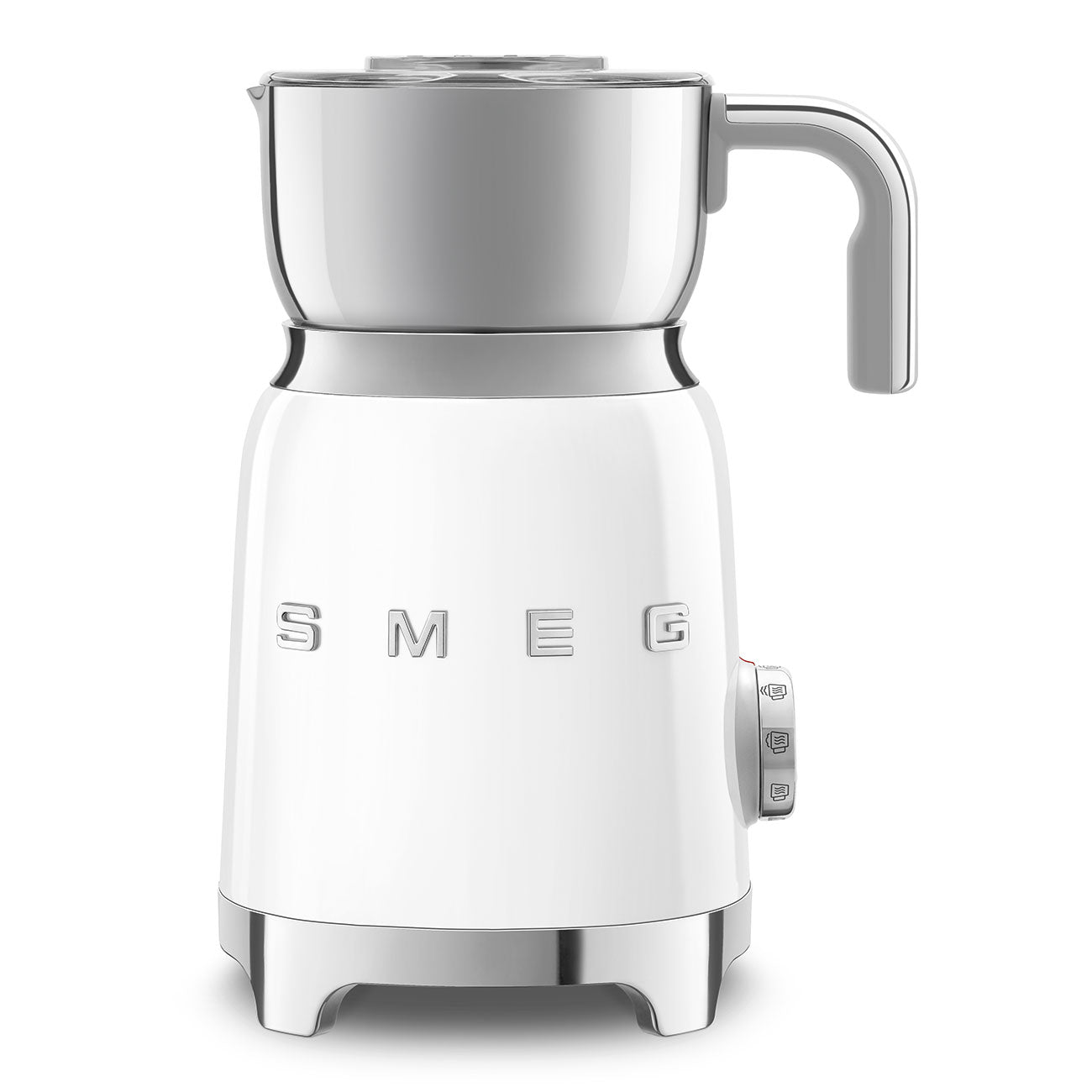 Espumador de Leche por Induccíon Smeg, Estilo años 50, 500w, Blanco, MFF11WHEU