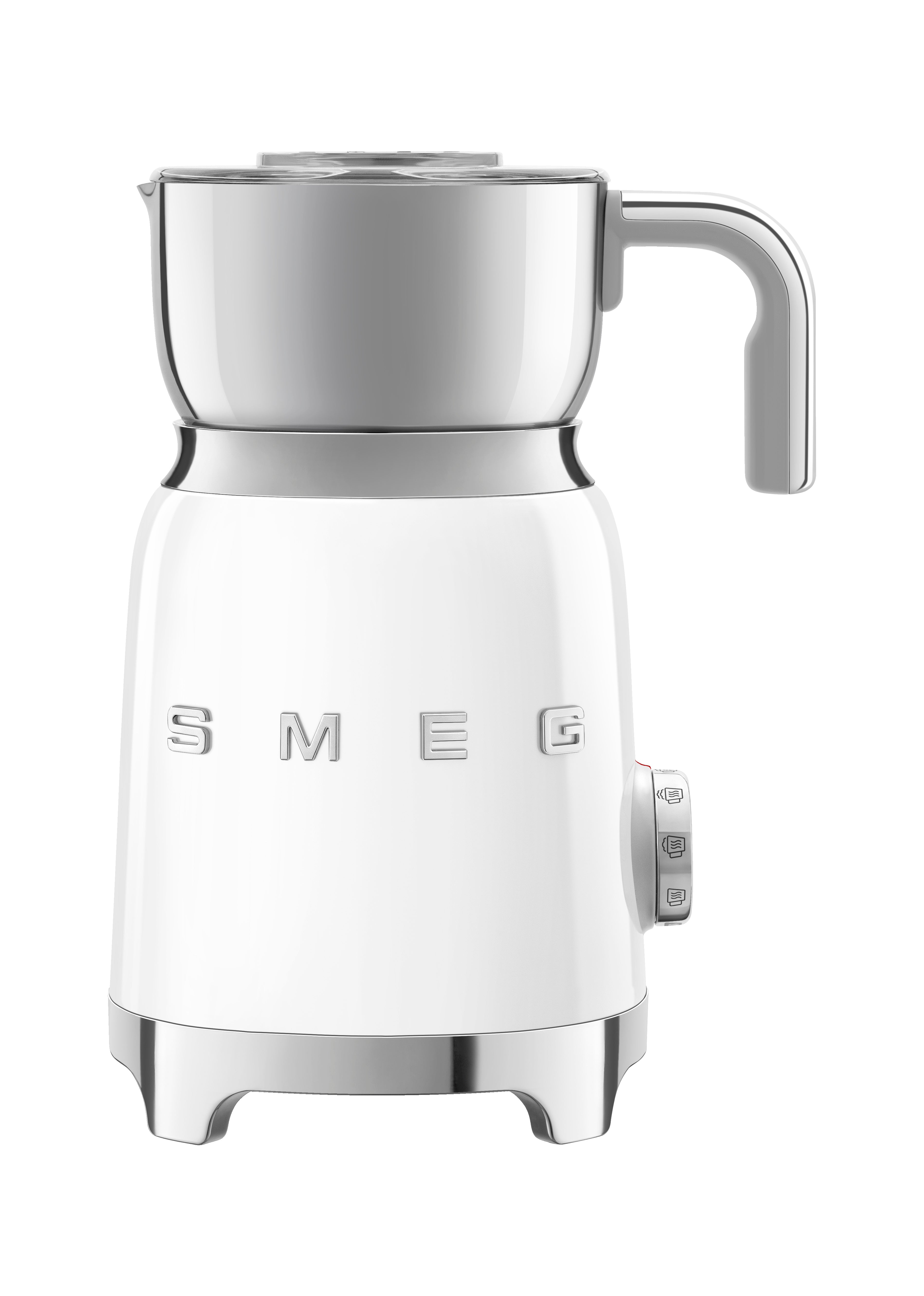 Espumador de Leche por Induccíon Smeg, Estilo años 50, 500w, Blanco, MFF11WHEU