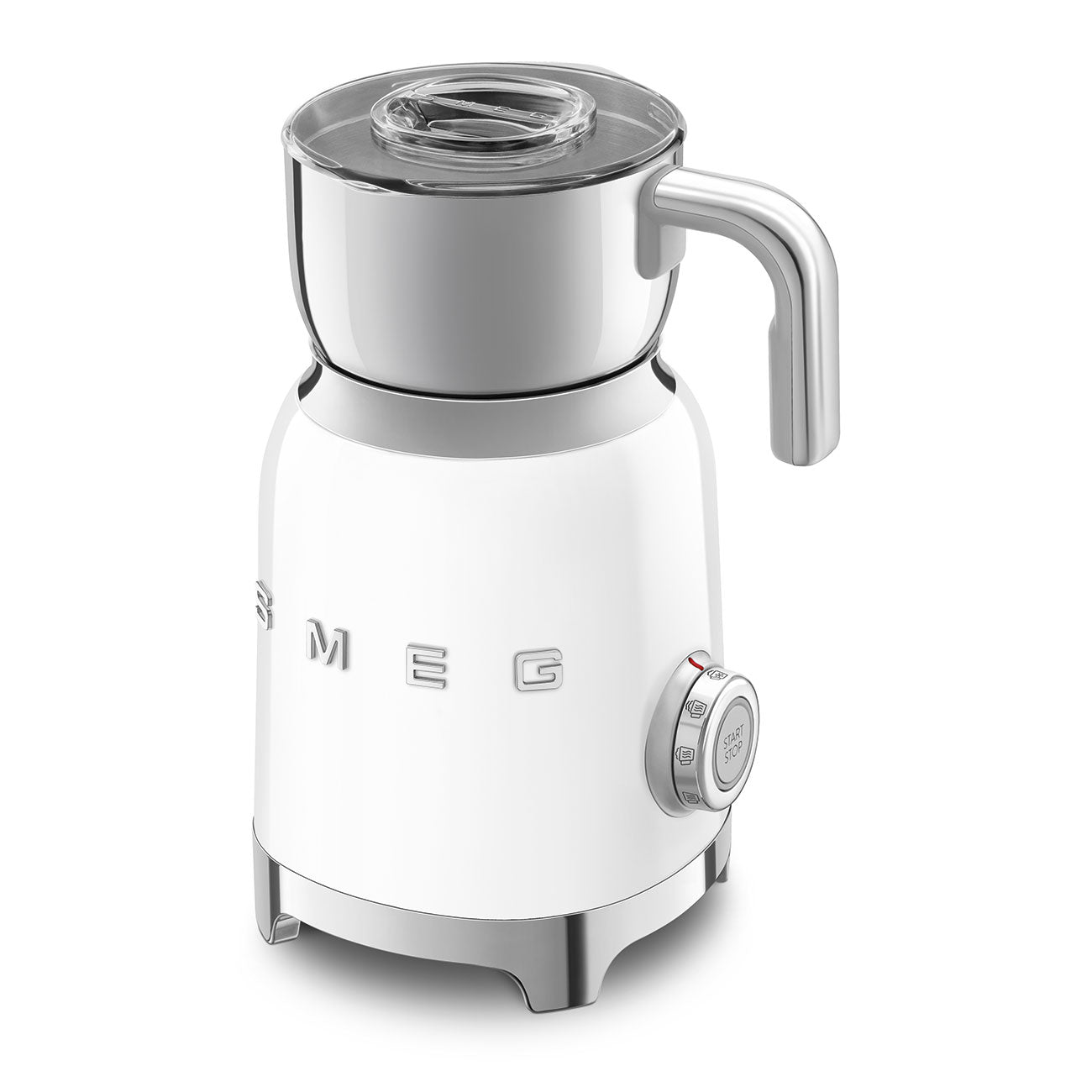 Espumador de Leche por Induccíon Smeg, Estilo años 50, 500w, Blanco, MFF11WHEU