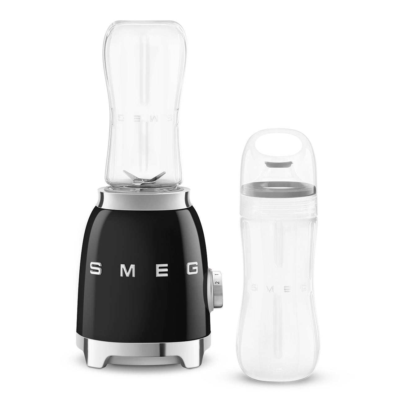 Mini Licuadora de Vaso, Estilo años 50, 300W, Negro, PBF01BLEU