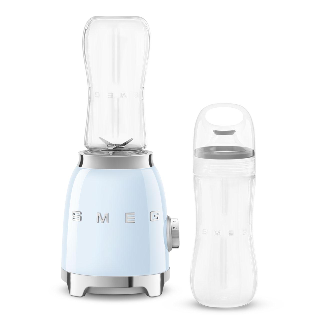 Mini Licuadora de Vaso, Estilo años 50, 300W, Azul, PBF01PBEU