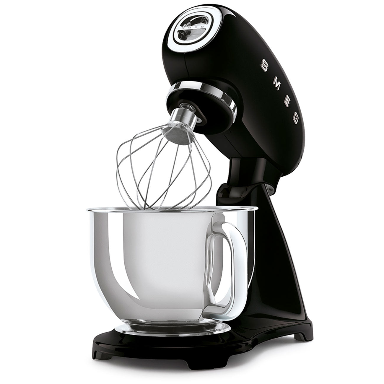 Batidora Smeg, Estilos años 50, 800W-220V, Negro Full Collor,  SMF03BEU