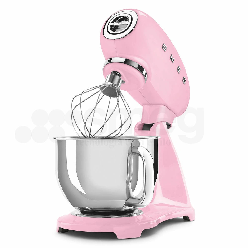 Batidora Smeg, Estilos años 50, 800W-220V, Rosa Full Collor, SMF03PKEU